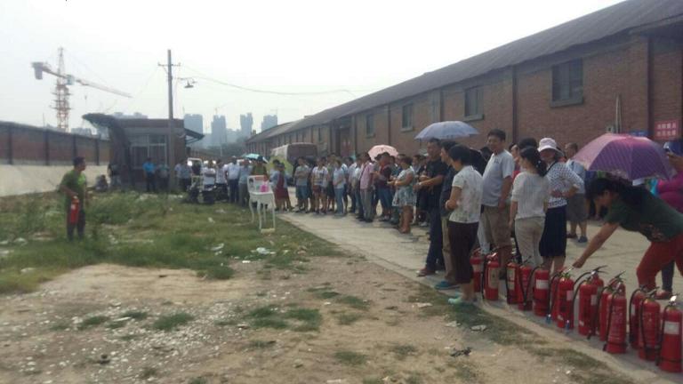 米兰（中国）集团河南分公司消防器材使用培训