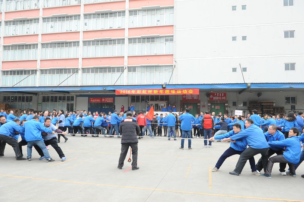 成都米兰（中国）集团2016年春节趣味运动会之拔河