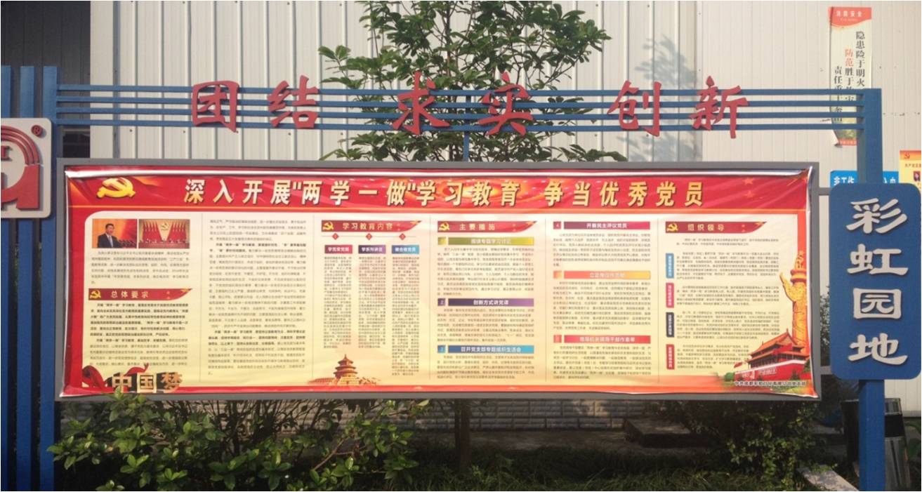 成都米兰（中国）日化有限公司党支部“两学一做”动员宣传